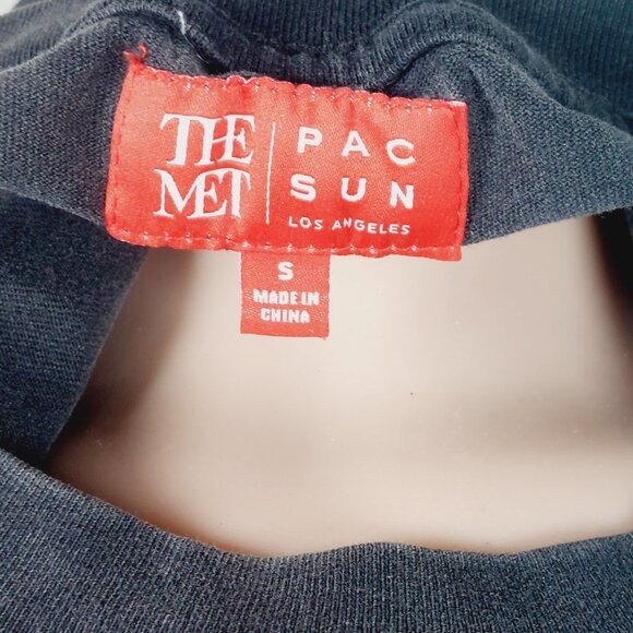 The Met x PacSun Women's Black Metropolitan Oversized Short Sleeve T-Shirt Sz S - Picture 7 of 8